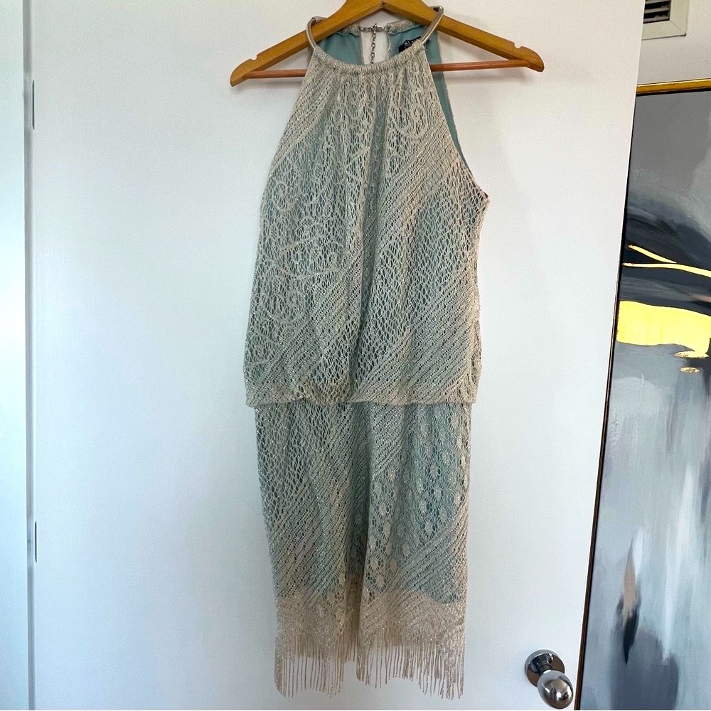 Elegant (like new) Lace Halter Dress